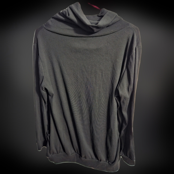 levaca Womens Long Sleeve Cowl Neck Button Tunic Top - Picture 3 of 6